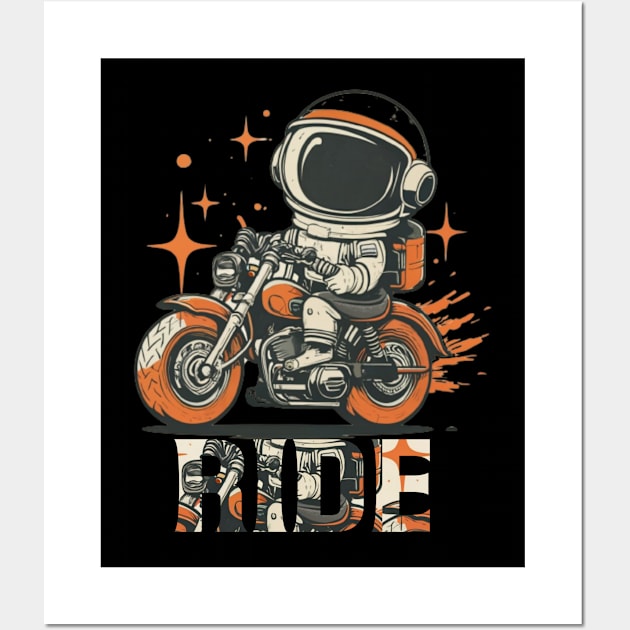 A Space Flight Driver Ride Bike Wall Art by Farhan S